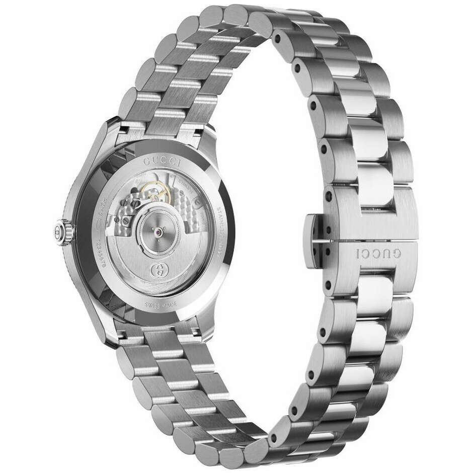 Gucci G-Timeless automatic watch in steel with blue dial