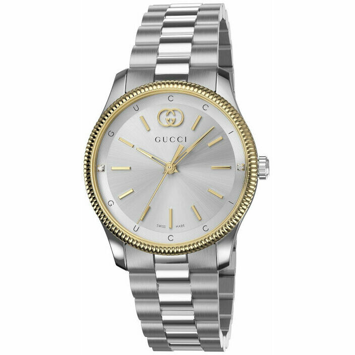 Gucci G-Timeless quartz two-tone steel women's watch