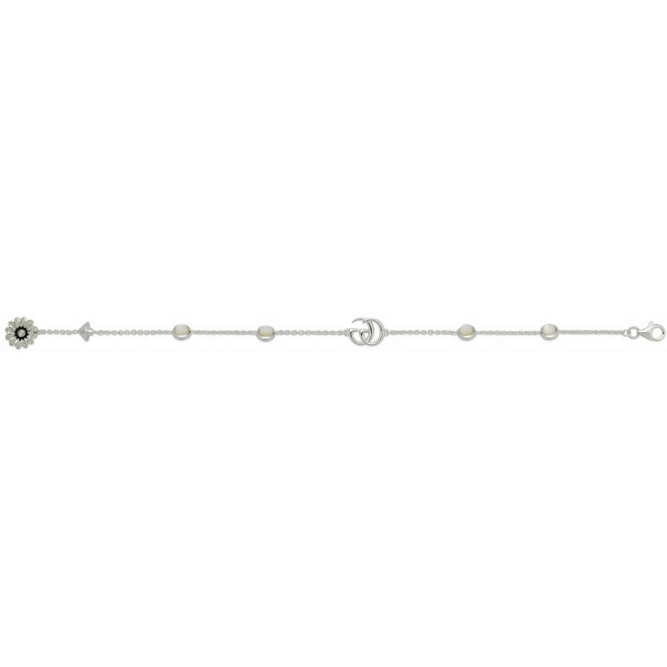 Gucci GG Marmont bracelet in silver and mother of pearl
