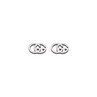 Gucci GG Running earrings in white gold White gold