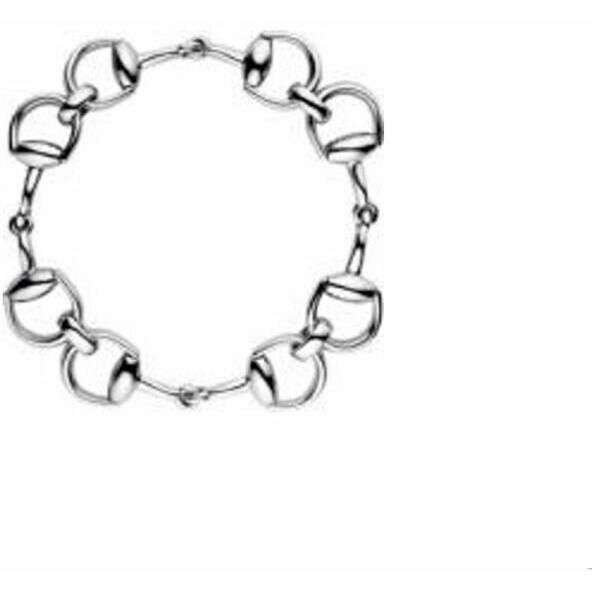 Gucci Horsebit Bracelet in White Gold