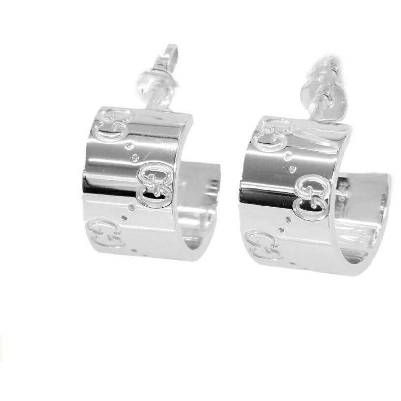 Gucci Icon earrings in white gold