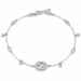 Gucci Interlocking G bracelet in white gold and diamonds White gold