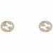 Gucci Interlocking G earrings in rose gold and diamonds Rose gold