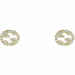 Gucci Interlocking G earrings in yellow gold and diamonds Yellow gold