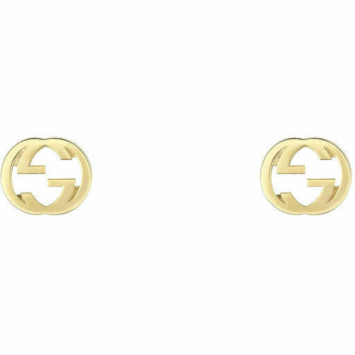 Gucci Interlocking G lobe earring in yellow gold