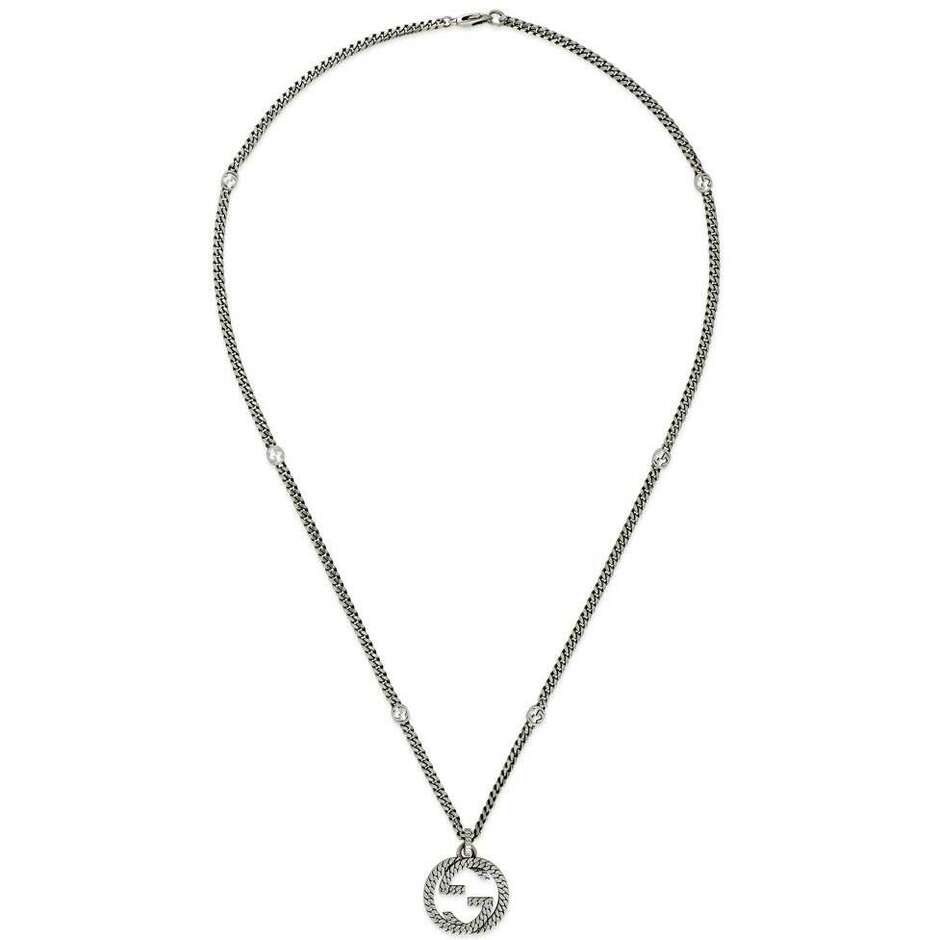 Gucci Interlocking G necklace in silver 50cm