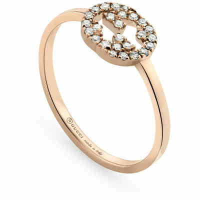 Gucci Flora ring in rose gold and diamonds