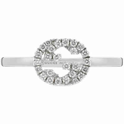 Gucci Interlocking G ring in white gold and diamonds Gucci Interlocking G ring in white gold and diamonds