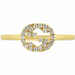 Gucci Interlocking G ring in yellow gold and diamonds Yellow gold