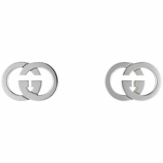 Gucci Interlocking Silver Earrings