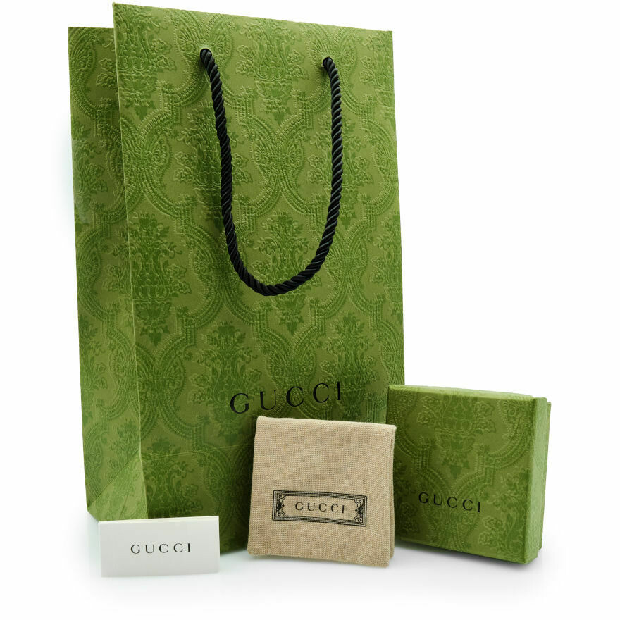 Gucci Signature thin band ring with 4mm bee and GG engraving