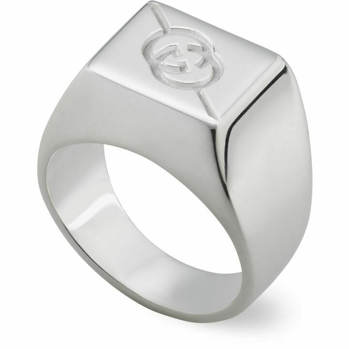 Gucci Tag chevalier ring with Interlocking logo G 10mm