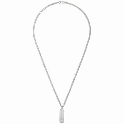 Silver GG-logo antiqued sterling-silver necklace | Gucci | MATCHES UK
