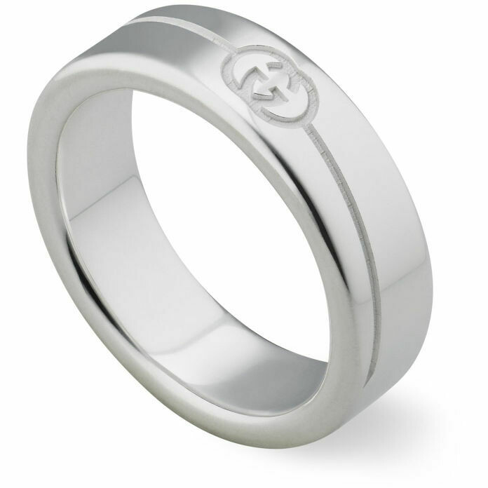 Gucci Tag ring in silver, 6 mm band