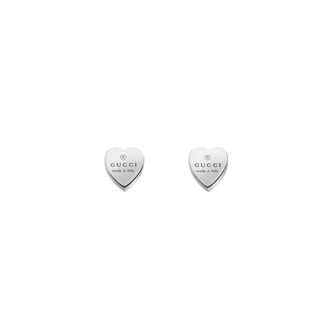Gucci Trademark heart earrings in silver