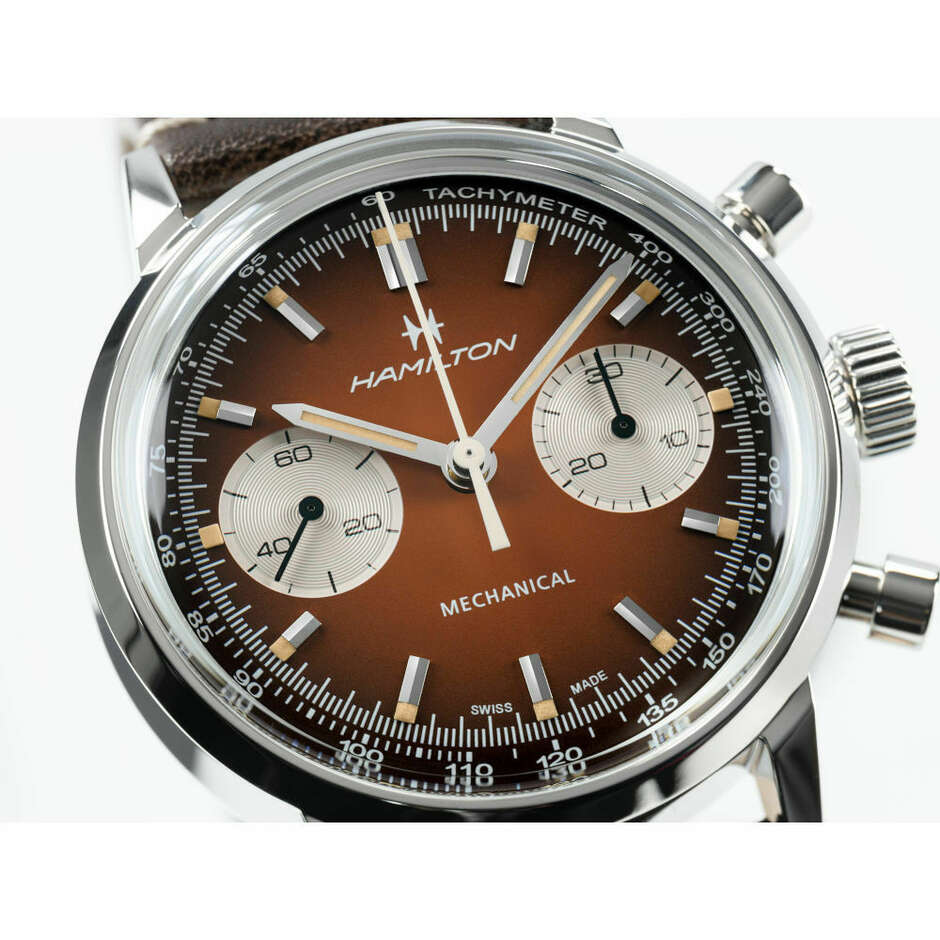 Hamilton Intra-Matic Chronograph Brown Watch