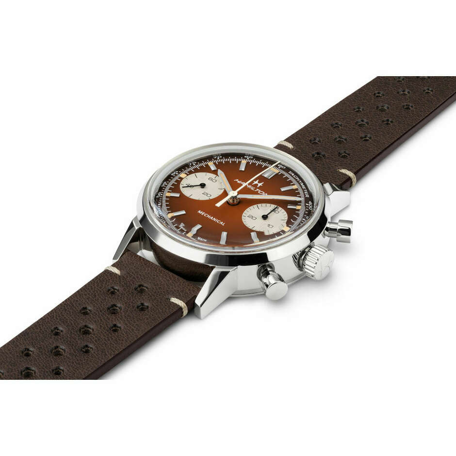 Hamilton Intra-Matic Chronograph Brown Watch