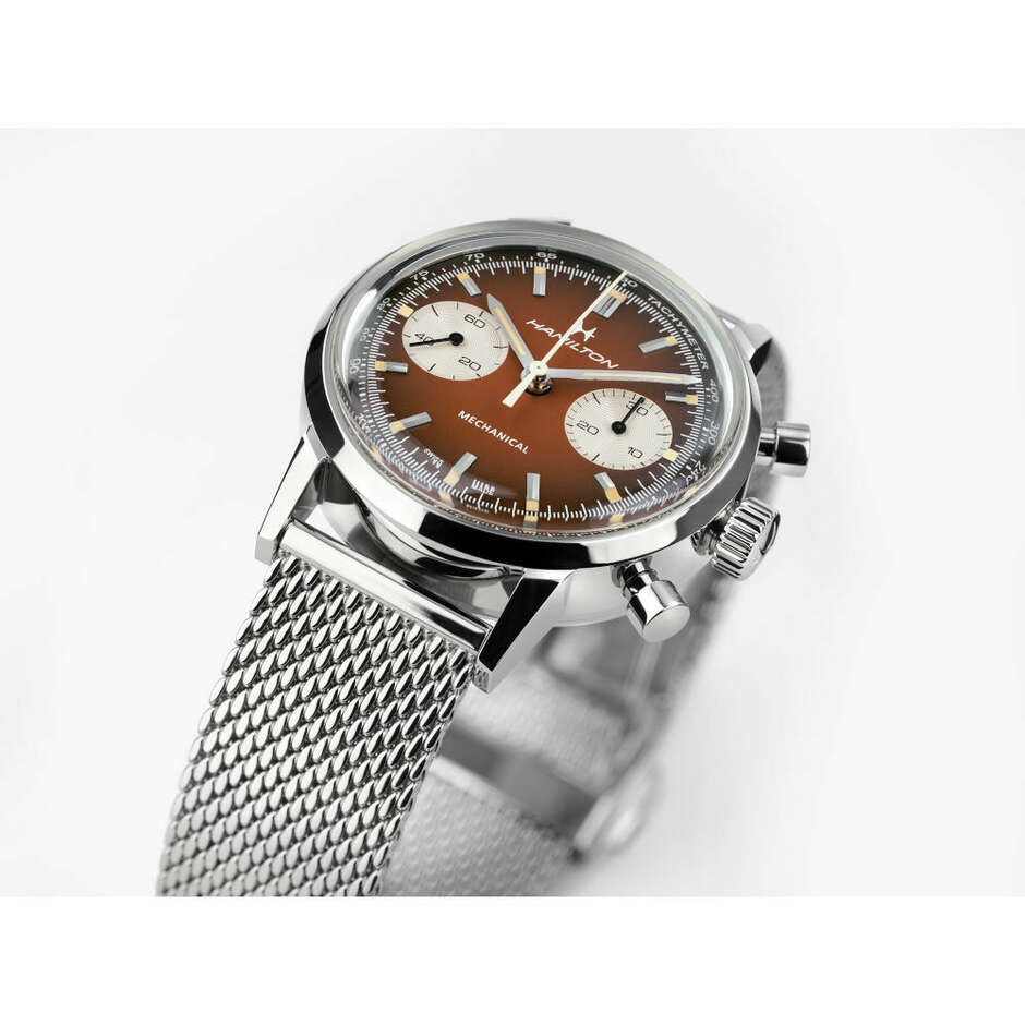 Hamilton Intra-Matic Chronograph Brown Watch