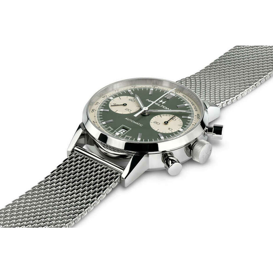 Hamilton Intra-Matic Green Automatic Chronograph Watch