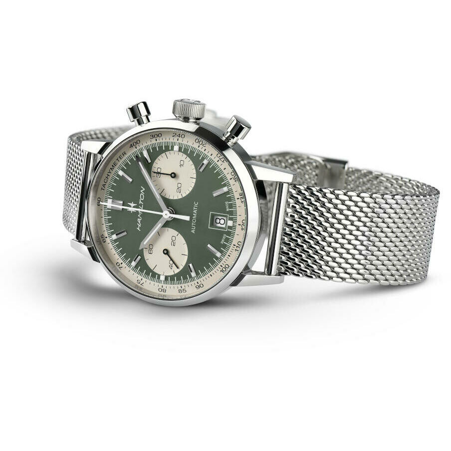 Hamilton Intra-Matic Green Automatic Chronograph Watch