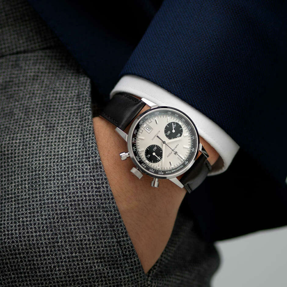 Hamilton Intra-Matic Panda Automatic Chronograph Watch