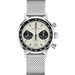 Hamilton Intra-Matic steel panda dial chronograph watch White