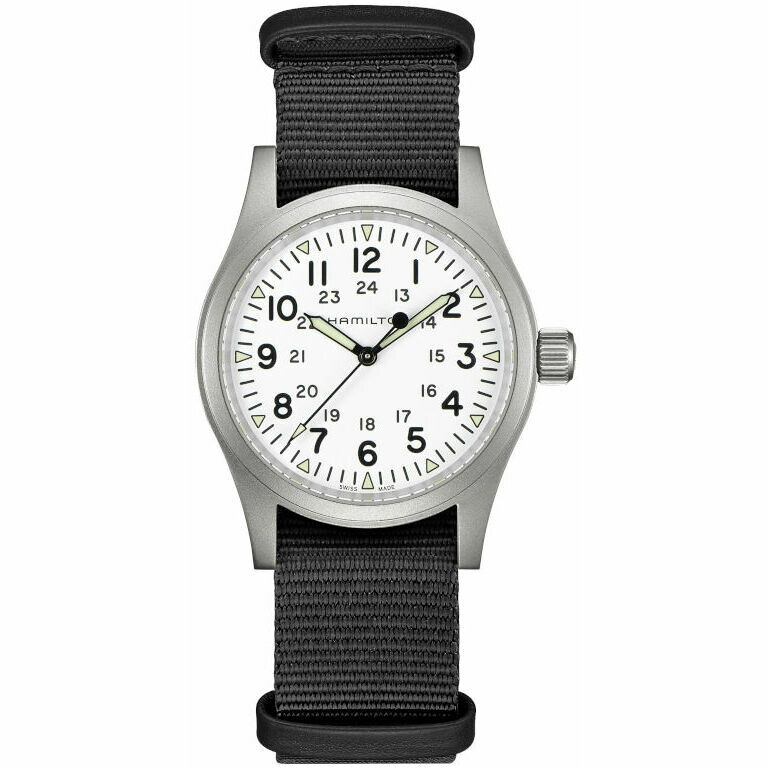 Hamilton Khaki Field 38mm White Dial Watch