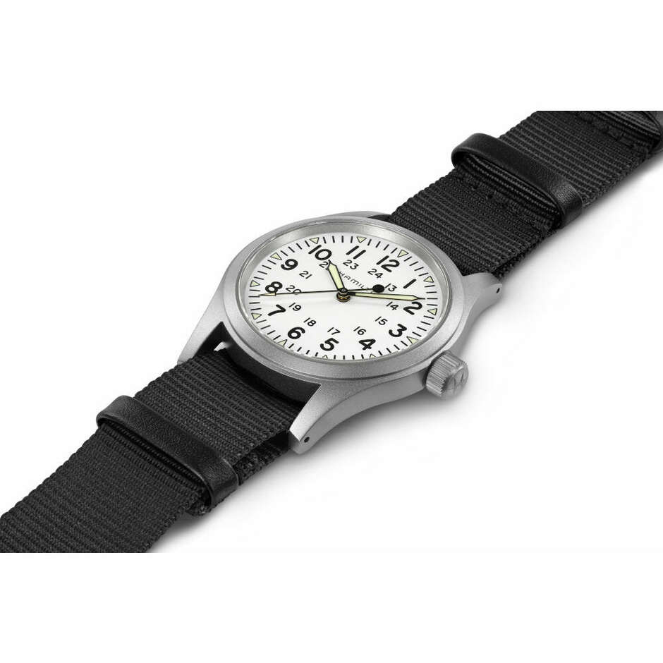 Hamilton Khaki Field 38mm White Dial Watch