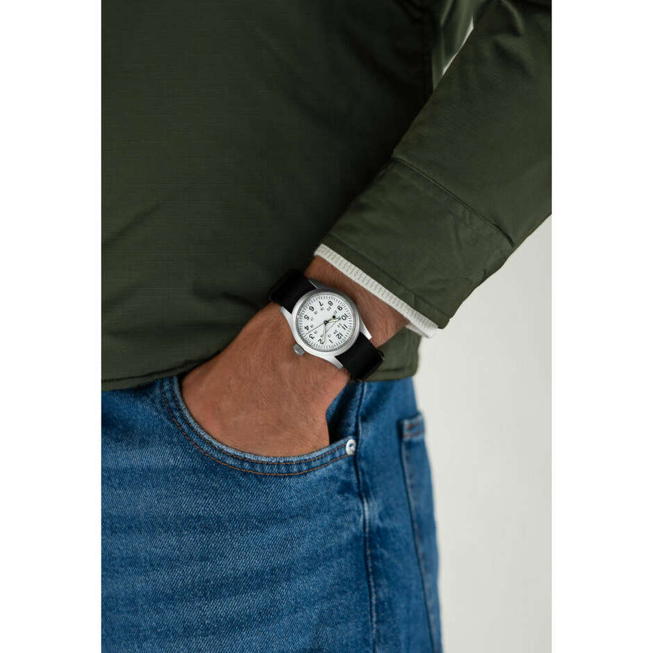 Hamilton Khaki Field 38mm White Dial Watch