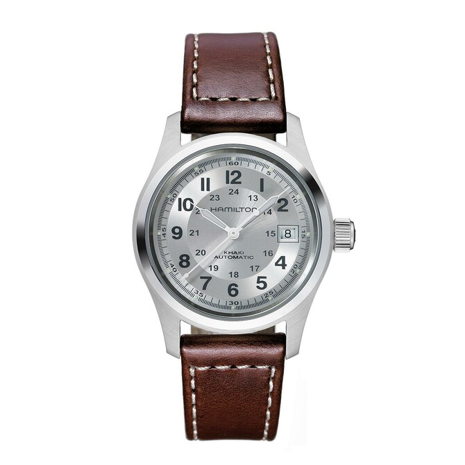 Hamilton Khaki Field Automatic Watch Silver Dial 38mm