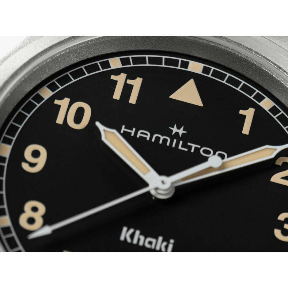 Hamilton Khaki Field Black Steel 38mm Watch