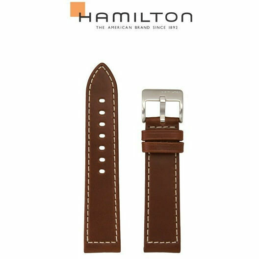 Hamilton Khaki Field Brown Leather Strap