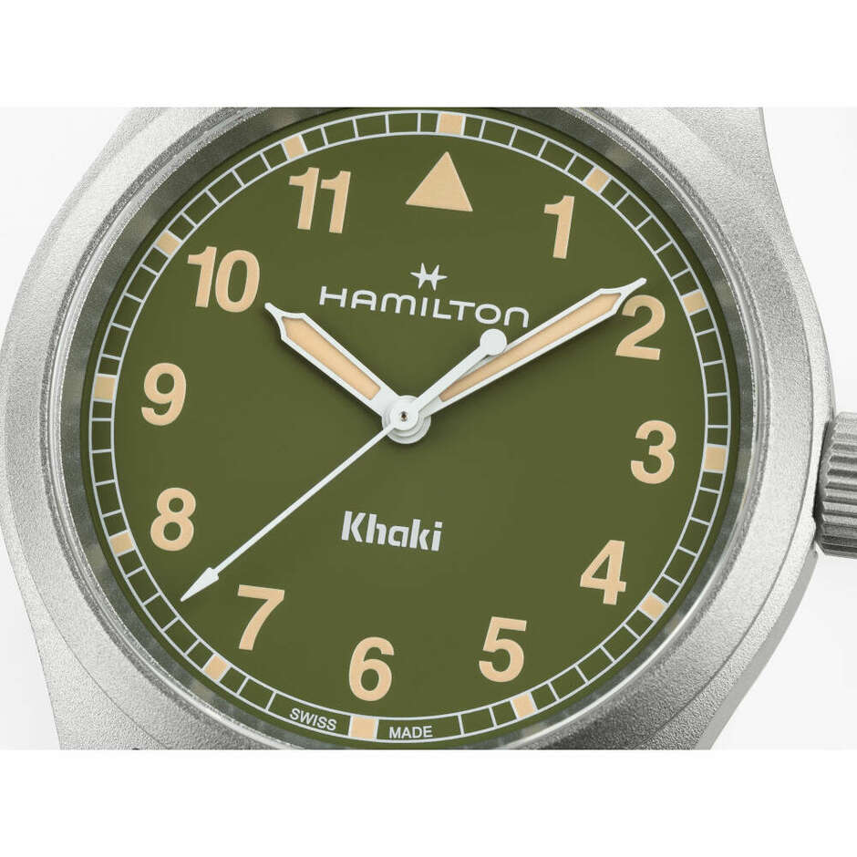 Hamilton Khaki Field Green Steel 38mm Watch