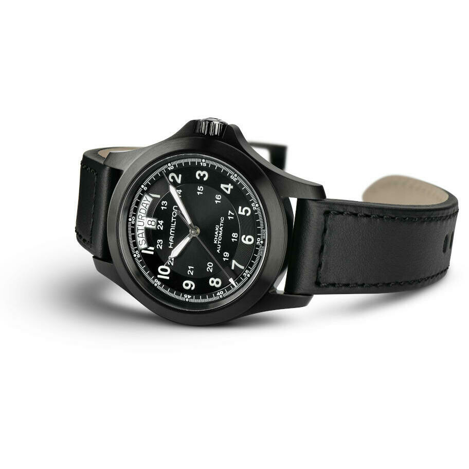 Hamilton Khaki Field King Automatic Watch Steel and Black PVD