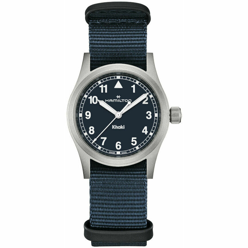 Hamilton Khaki Field Quartz 33mm Blue Watch