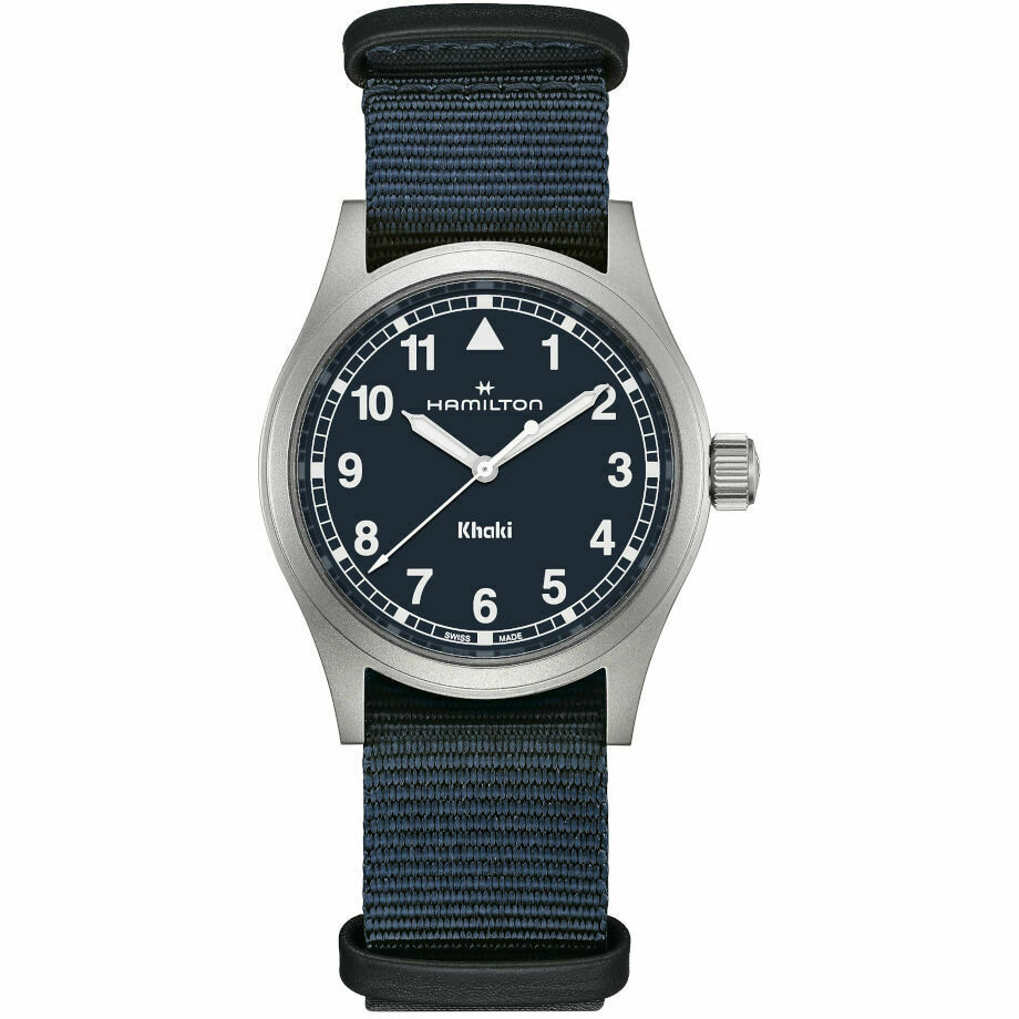 Hamilton Khaki Field Quartz 38mm Blue Watch