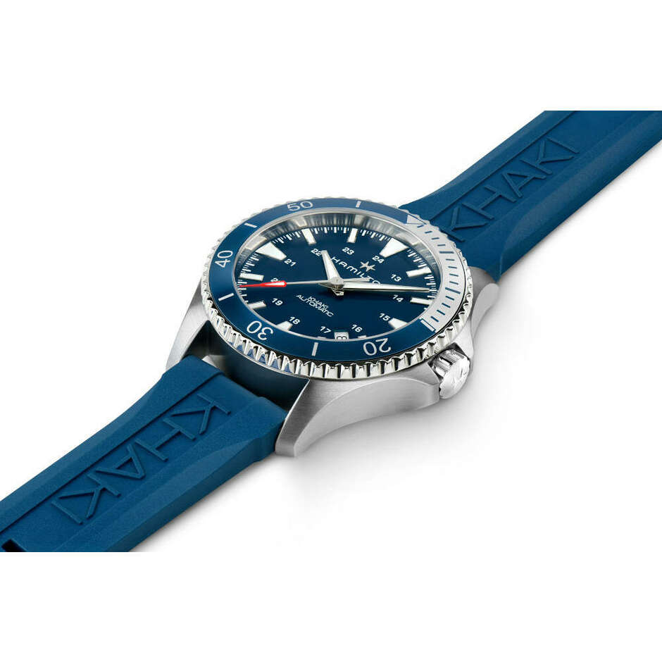 Hamilton Khaki Navy Scuba Automatic watch, blue rubber strap