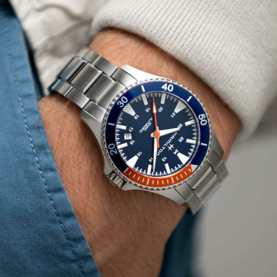Hamilton Khaki Navy Scuba Automatic Watch with Steel Strap