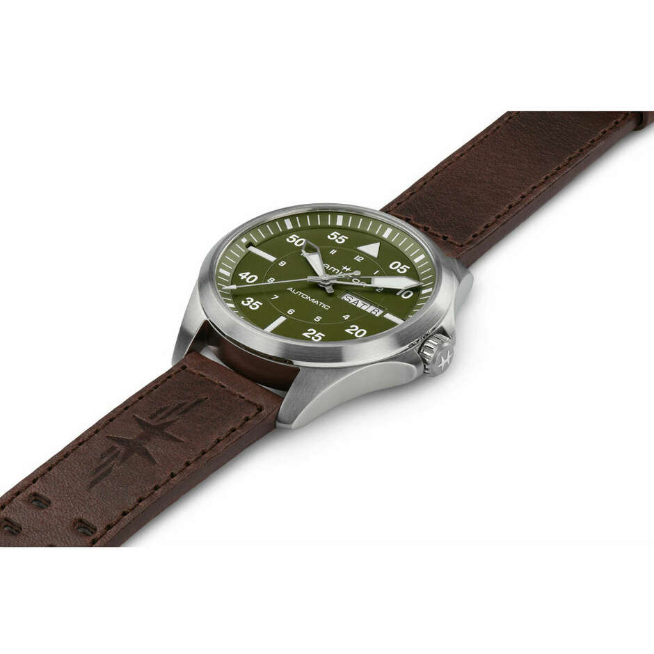 Hamilton Khaki Pilot green dial watch