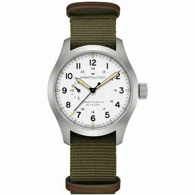 Hamilton Khaki Power Reserve Watch White Hamilton Khaki Power Reserve Watch White