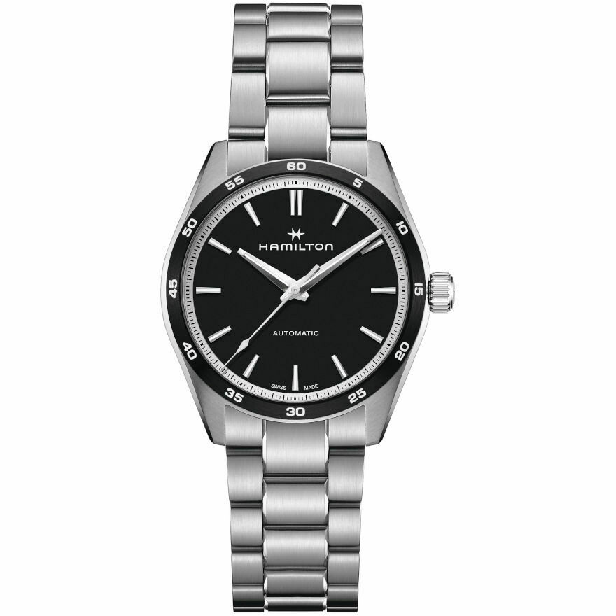 Hamilton Performer men's watch in steel with black dial