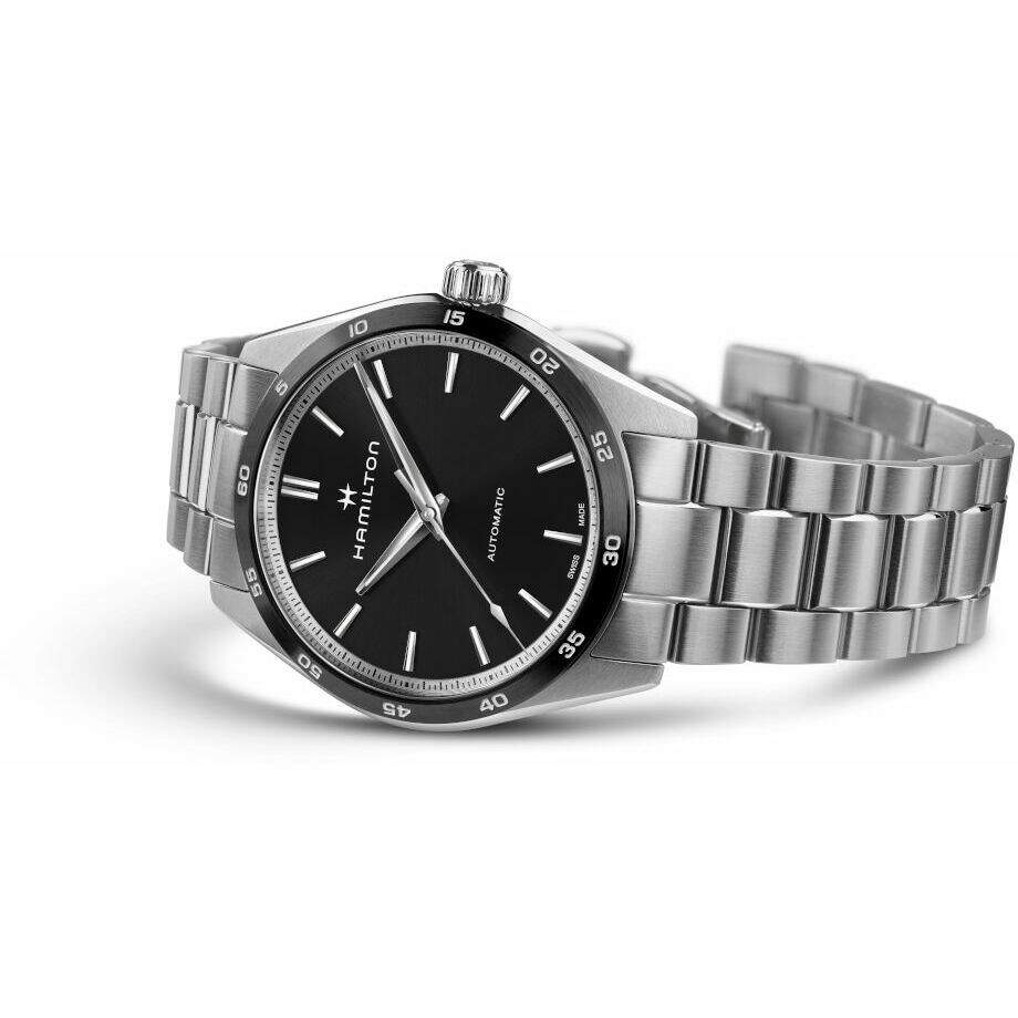Hamilton Performer men's watch in steel with black dial