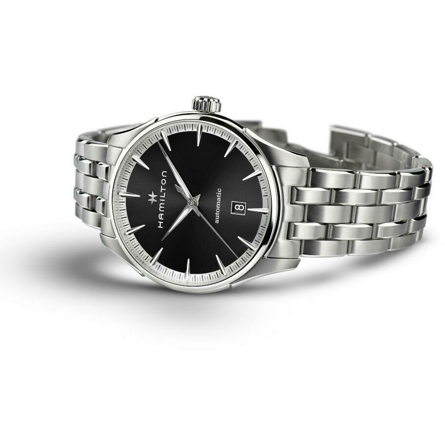 IHamilton Jazzmaster Black Steel Automatic Watch