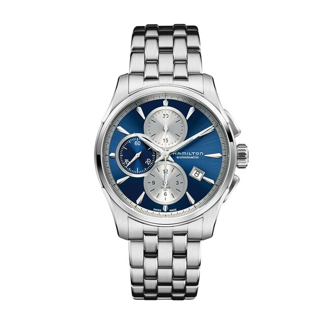 Jazzmaster Automatic Chronograph watch with blue dial