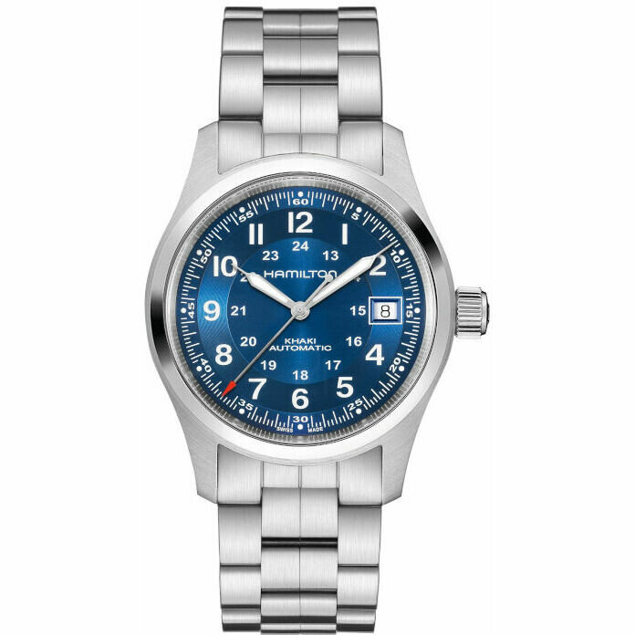 Khaki Field Automatic Blue 38mm Watch