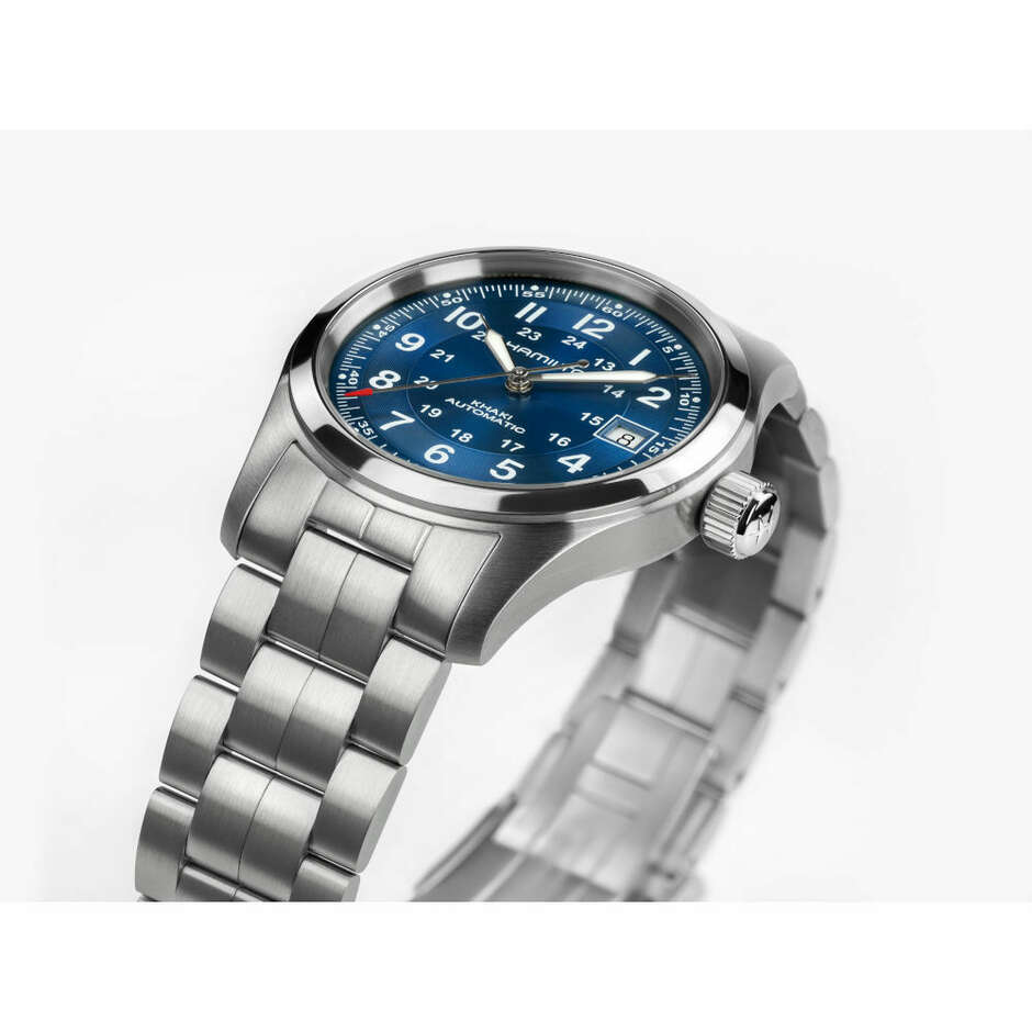 Khaki Field Automatic Blue 38mm Watch