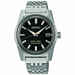 King Seiko automatic watch in steel with black dial Black