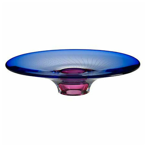 Kosta Boda Göran Wärff decorated glass plate