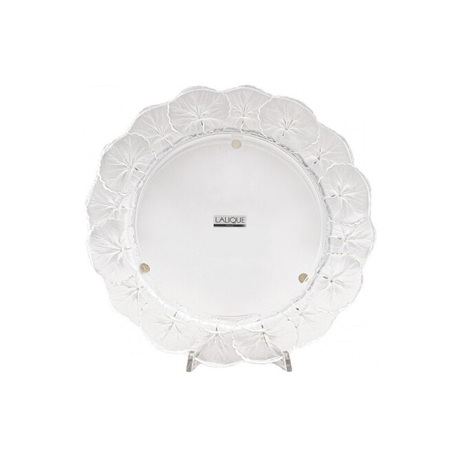 Lalique Honfleur Crystal Plate 27.5 cm